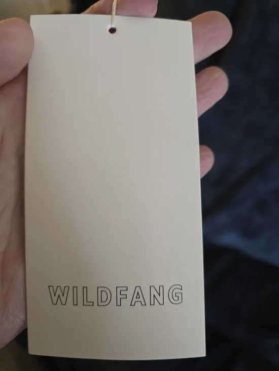 Wildfang Sleeveless Printed Button-Up Top in Blue & Tan - Picture 6 of 6